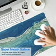 thumbnail image 4 of "Extended Large Mouse Pad with Japanese Blue & White Wave Design - Ideal for Gaming, 31.5 X 11.8", 4 of 7