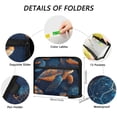 thumbnail image 3 of Organ Folder 14.2 x 0.8 x 10.6 Inches 13 Separate Pockets A4 Size Documents Folder A Sort Storage File Manager For The Home Office Sea Turtles Seamless Design, 3 of 7