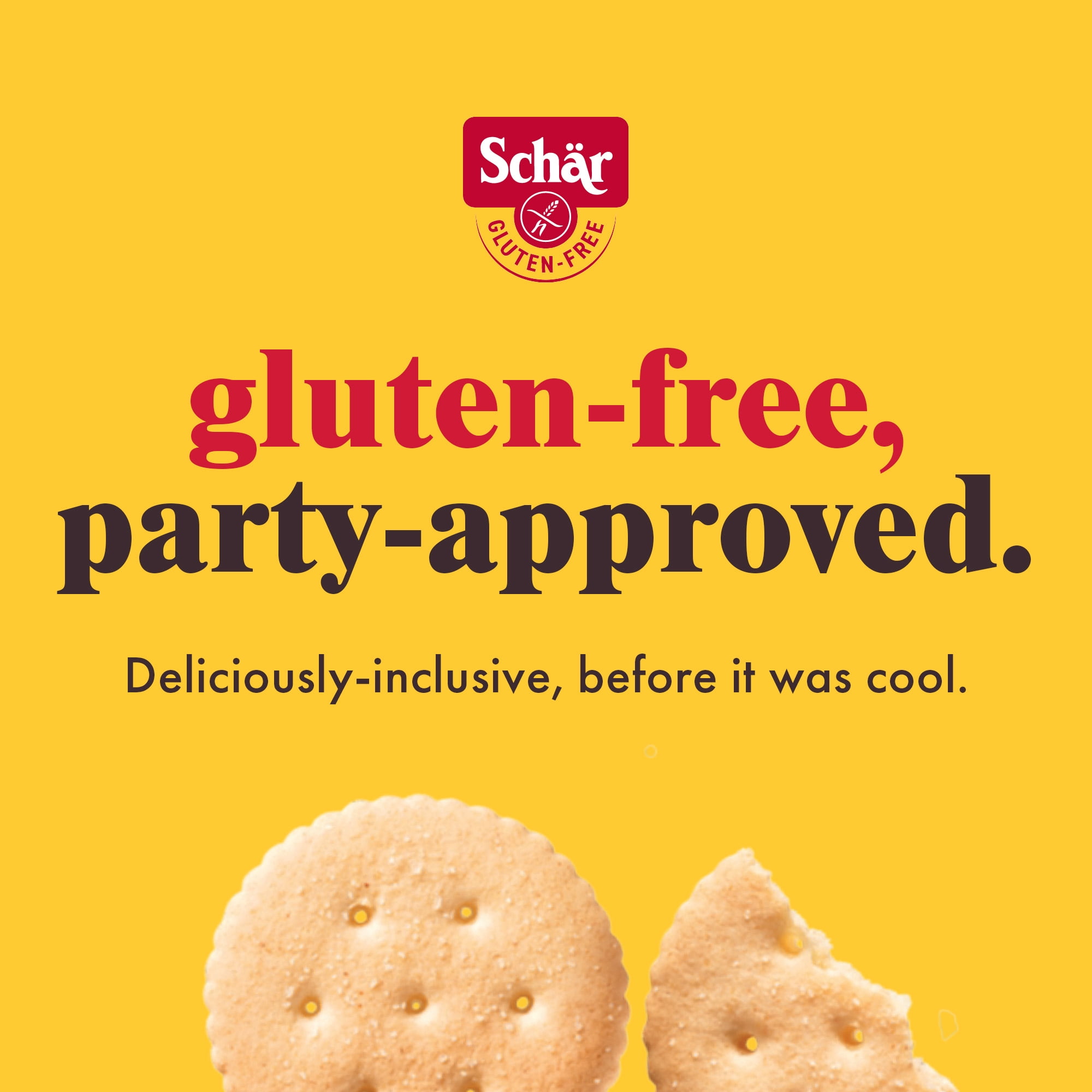 (5 pack) Schar Gluten Free Entertainment Crackers with Sea Salt, Paper Packet, 6.2 oz
