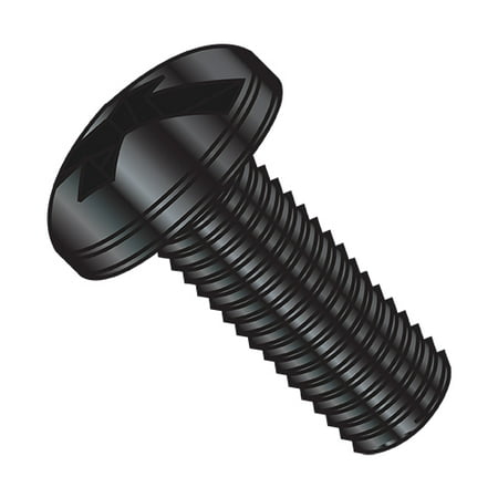 

1/4-20X1/2 Combination Pan Head Machine Screw Fully Threaded Black Oxide (Pack Qty 3 500) BC-1408MCPB