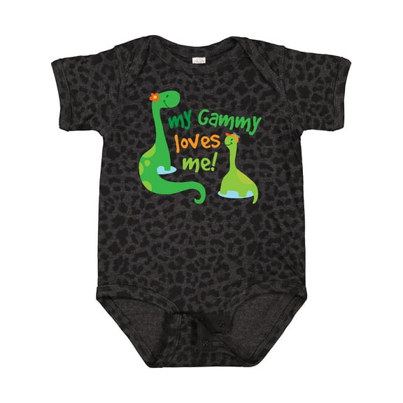 Inktastic My Gammy Loves Me Grandson Dinosaur Boys Baby Bodysuit