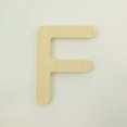 thumbnail image 1 of Package of 1, 6 Inch X 1/2" Baltic Birch "F" Wood Letters In The Gotham Rounded Font | Thick | Upper Case For Art & Craft Project, Made in USA, 1 of 1