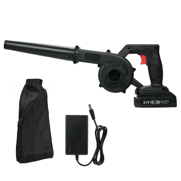 Lepmerk Powerful Cordless Leaf Blower Vacuum with 21V Lithium Battery - 2-in-1 Blower & Suction for Lawn Care, Dust, Pet Hair - High Power Electric Blower Kit with Charger - Car Dryer & Leaf Vacuum