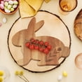 thumbnail image 6 of JHEHF Rabbit Shaped Charcuterie Board Easter Mini Cutting Boards Kitchen Wood Serving Plates Tray Dish Snack Platter Spring Rustic Home Kitchen Decor Housewarming Gift, 6 of 10