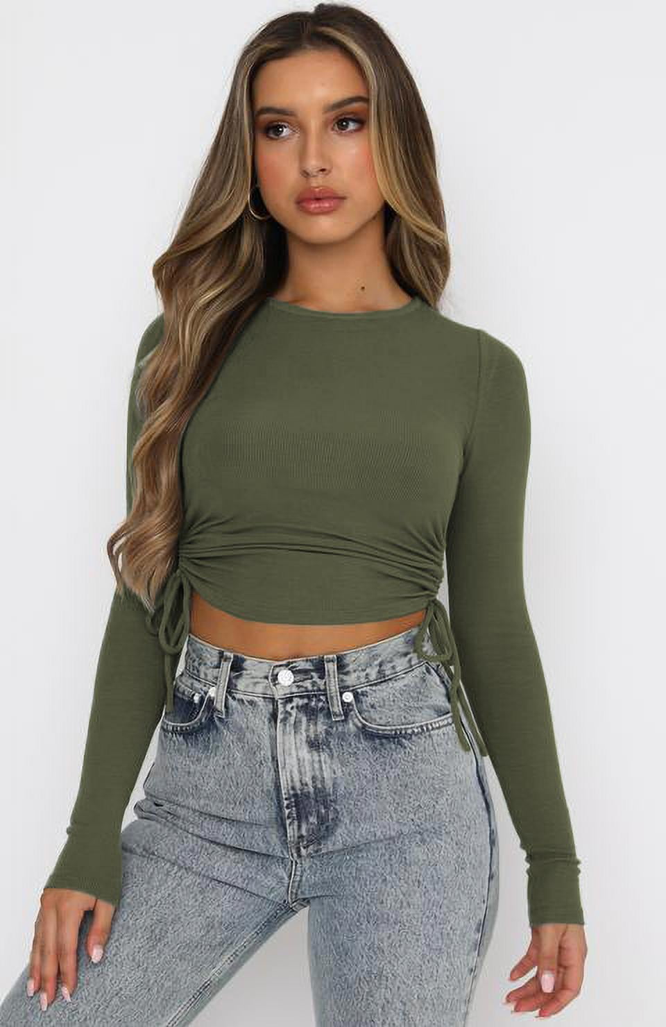 ruched top shirt