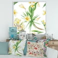 thumbnail image 2 of Designart 'Yellow Flowers and Tropical Foliage V' Modern Framed Canvas Wall Art Print, 2 of 5