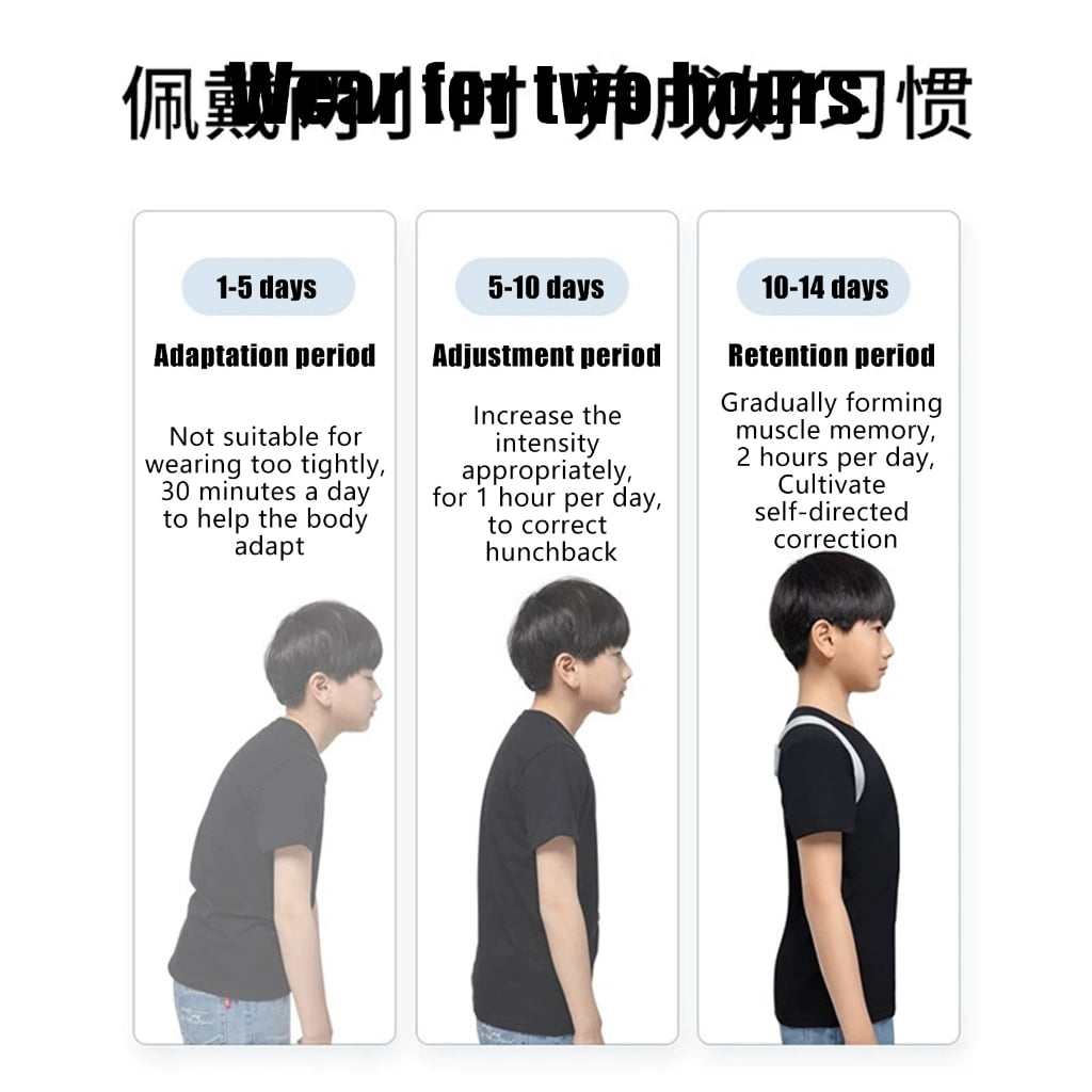 Back Postured Corrector For Teens Thin Design Adjustable Vibrations Reminder