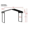 thumbnail image 3 of Arrow 12 x 6 x 7 ft Eggshell Carport with 1-sided Enclosure, 3 of 7