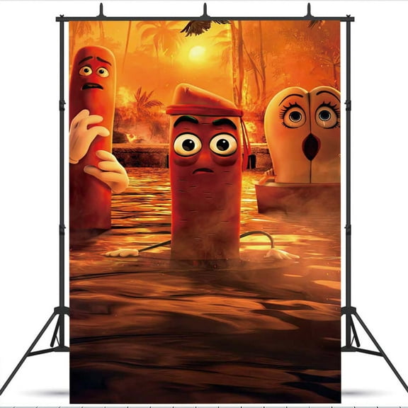 Sausage Party Foodtopia school Backdrop Background Banner Birthday Party Supplies Taspestry Wall Decor Poster Lover