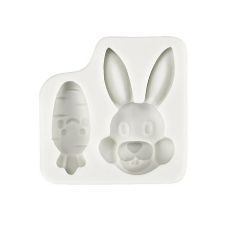 

3D Rabbit Carrot Shape Cookie Cutters Cartoon 3D Cartoon Bakeware Tools Easy