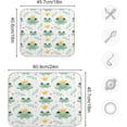 thumbnail image 3 of SKYSONIC Dish Drying Mat for Kitchen Counter Cute Frogs Crowns Eco Friendly Drying Mat - Easy to Clean Heat Resistant Dish Mat - 16x18, 3 of 6