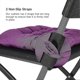 thumbnail image 3 of 4-Piece Dining Chair Seat Cushion Set, 40 x 40cm Comfortable Dining Chair Cushion, Kitchen Chair Cushion with Tie-Straps (Purple), 3 of 4
