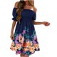 thumbnail image 1 of Vestidos Para Mujer Vestidos Con Hombros Descubiertos Vestido de Manga Corta Con Estampado Erógeno Fruncido Odeerbi  ODB159586, 1 of 5