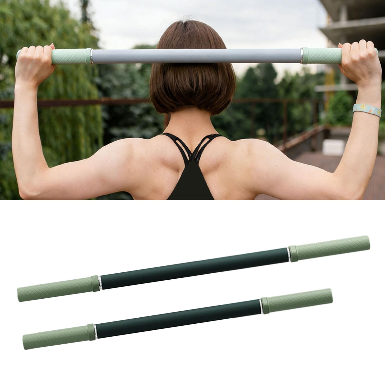 DimyFew 2 Pieces Massage Roller Stick Multipurpose Calf Roller for Glutes Back Waist Green