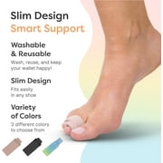 ZenToes Broken Toe Wraps - Cushioned Bandages Hammer Toe Separators Splints, Latex Free Fabric, 4CT