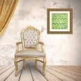 thumbnail image 3 of Pinto, Patricia 20x20 Gold Ornate Wood Framed with Double Matting Museum Art Print Titled - Green Zig Zag, 3 of 4