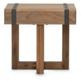 thumbnail image 3 of Michael Amini Brooklyn Walk Wood End Table in Burnt Umber Brown, 3 of 6