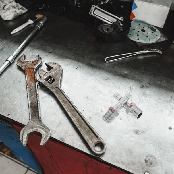 Moluckfu 2Ud Kit De Conectores Para Tuberías Con Material De Acero Inoxidable Antidesgaste Y Seguro