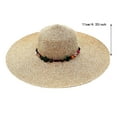 thumbnail image 4 of LUOGENLI Cowboy Hat Holders For Wall Women's Beach Solid Color Sun Hat for Sun and Shading Cowboy Hat Holder For Wall Wooden Sun Hats For Women Wide Brim Straw, 4 of 4