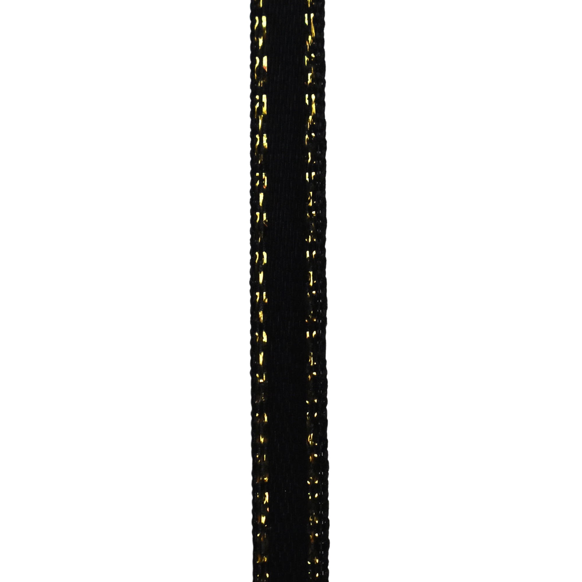 TRI-164321 – 1 3/8″ Antique Gold Trim on a Black Ribbon