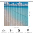 thumbnail image 2 of Shower Curtain Set 4 Piece include Shower Curtain and Rugs and Non Slip U Shaped Toilet Rugs Luxury Bathroom Decor Beautiful Beach, 2 of 5