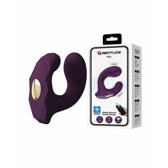 Pretty Love Billy Dual Clitoral & G Spot Vibrator with App-Controlled, Purple
