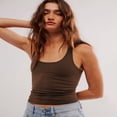 thumbnail image 4 of LYMAYTER Women Y-Back Tank Solid Color Workout Vest Casual Slim Stretchy Athletic Top‌ S-XL, 4 of 10