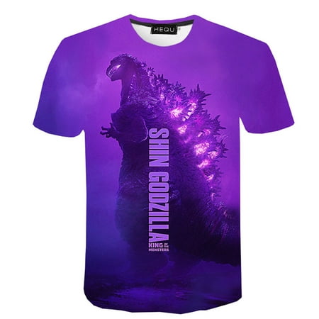 TURNTABLE LAB 2019 Men Women T Shirt Movie Godzilla: King Of The Monsters Cool 3D Printed Casual Unisex T-Shirts