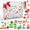 Advent Calendar 2021 for Boys 24Pcs Novelty Toys Kids-Xmas Party Stocking Stuffers Toys Advent Calendar Christmas Countdown-Inclued Windup Toy Noise Maker Pull Back Cars Gifts for Teens