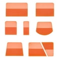 thumbnail image 3 of JISADER 8 Pieces PPF Squeegees for Vinyl Window Tint Tools TPU Squeegees for Car Wrap Installations Wallpaper Household Cleaning Orange, 3 of 9