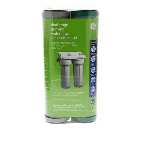 Filtro de agua GE SmartWater FXSVC para debajo del fregadero, 2 filtros