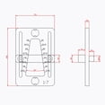 thumbnail image 4 of Woodwork Dovetail Template Guide Marker Marking Tool Scriber Gauge Scribing Red, 4 of 9