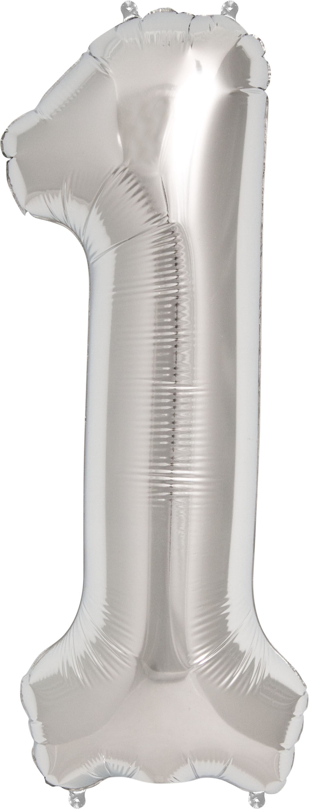 Number 1 Balloon, 32.5", Silver