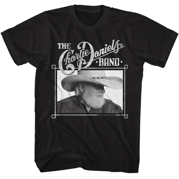 Charlie Daniels Band Profile Black T-Shirt
