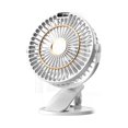 thumbnail image 1 of 1 ventilador recargable con clip, mini ventilador de escritorio USB silencioso con pantalla LED de 5 velocidades, potente ventilador de mesa giratorio de 720°, pequeño ventilador portátil 3 en 1 para oficina, dormitorio, estudio, camping brillar Electrónica, 1 of 5