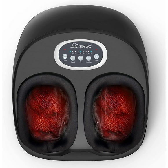 Snailax Masseur de Pieds Vibrant avec Chaleur, Machine de Massage des Pieds Pétrissage Profond Thérapie Améliore le Bien-tre des Pieds, Cadeaux