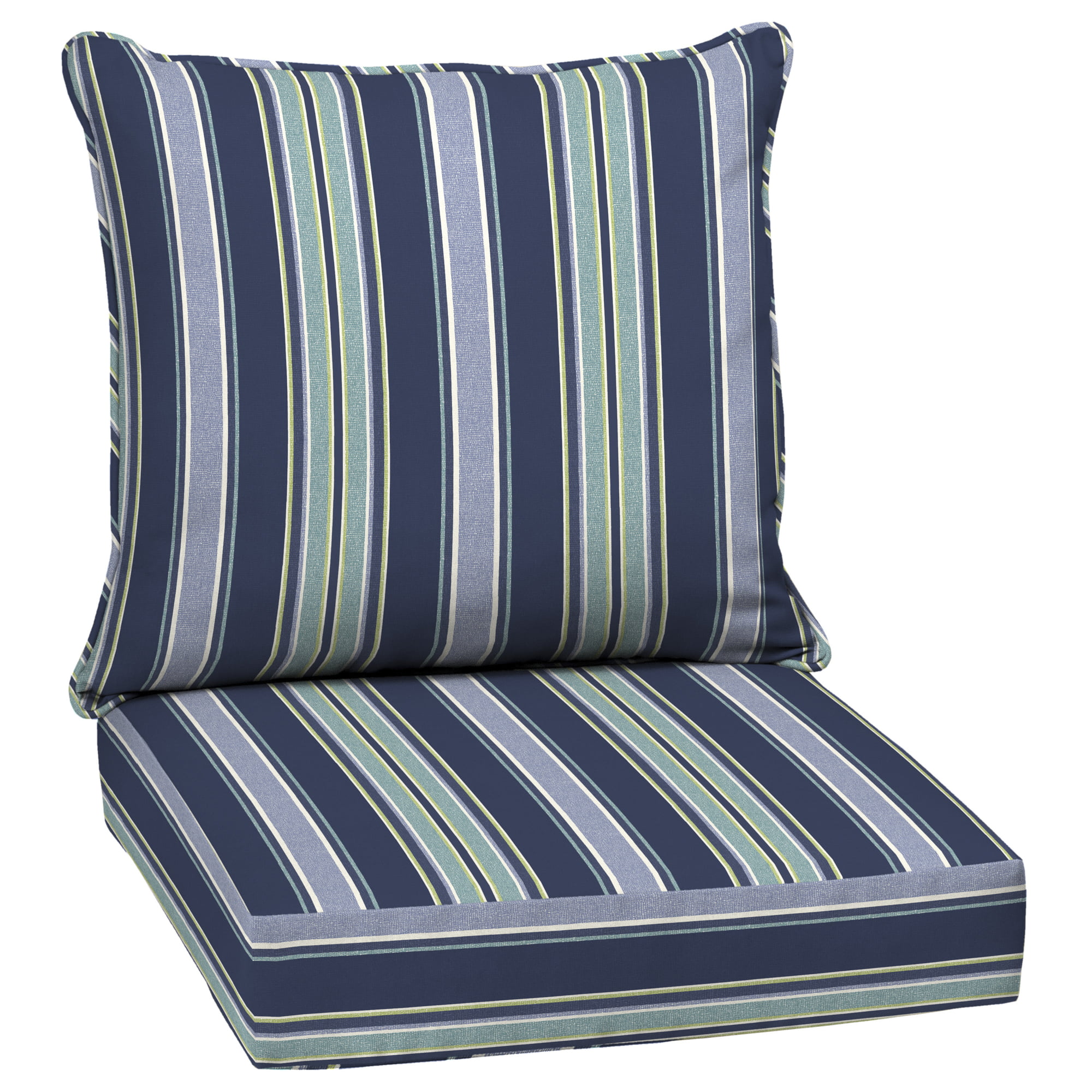 Arden Selections Sapphire Aurora Stripe 24 x 24 in. Outdoor Deep Seat