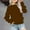 Brown, variant on SGFCWSX Girls Fleece Sweatshirt Winter Oversized Pullover Top Kids Crew Neck Casual Sweatshirts Beige Size 7 Years