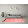 thumbnail image 3 of Ahgly Company Indoor Rectangle Solid Red Modern Area Rugs, 2' x 5', 3 of 4