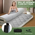 ABORON Japanese Foldable Memory Foam Mattress,Portable Camping 4 Inch