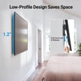 thumbnail image 4 of MountFTV Tilt TV Wall Mount Bracket Low Profile Fits 23-70 inch TVs, Holds up to 115lbs, Fits 8"/12"/16" Wood Stud, Max 400x400mm, 4 of 8