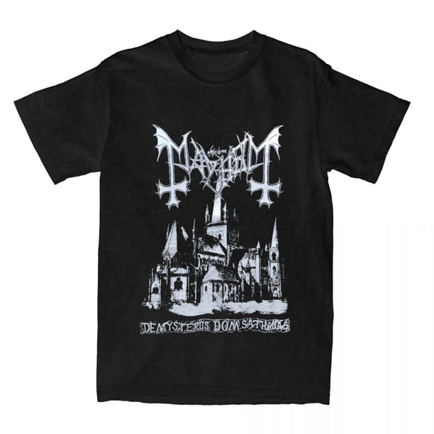 -Camiseta de Mayhem Deathcrush Dead Varg para hombre y mujer camisa divertida de cuello redondo moda Vintage de algodón talla grande