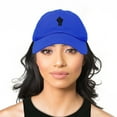 thumbnail image 5 of DALIX BLM Fist Baseball Cap Embroidered Hat in Royal Blue, 5 of 7