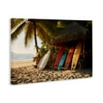 thumbnail image 3 of Stupell Industries Surfboards At Beach Hut Canvas Wall Art, design by LSR Design Studio, 20 x 30, 3 of 7
