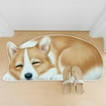 thumbnail image 3 of PureCasa Cute Dog Polyester Shower Bath Rug for Home Bathroom Toilet, Non-Slip Household Water Absorbent Quick Drying Floor Mats for Entrance Bedroom, Modern Home Decor, 1PC, 16"x34", C, 3 of 6