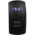 thumbnail image 1 of Dragonfire Laser Etch Dual LED Switch, Rear Light On/Off - Blue, 1 of 1