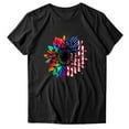 thumbnail image 3 of IROINNID July 4th Tops for Women Round Neck T-Shirt Casual Loose Tops Blouse Short Sleeve Tops America Independence Day, 3 of 6