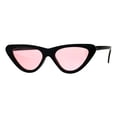 thumbnail image 2 of Pop Color Retro Vintage Style Cat Eye Womens Plastic Sunglasses Pink, 2 of 4