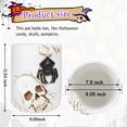 thumbnail image 4 of Large Skull Decor Halloween Candy Bucket Holder Bowl, Halloween Candy Bucket, Halloween Party Candy Bowl, Black Plastic Cauldron With Skeletons For Indoor/Outdoor Home/Kitchen Decoration, 4 of 7