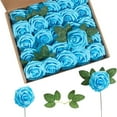 Wedding Decorations Reception Box 8cm Rose Rose Plus Leaf Belt Rod 25